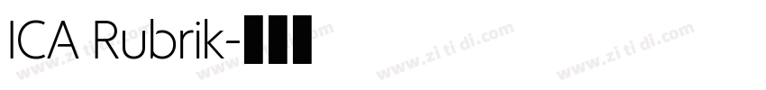 ICA Rubrik字体转换